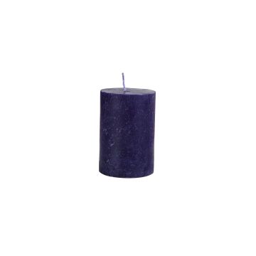CYLINDER CANDLE 6,5X10CM NAVY BLUE