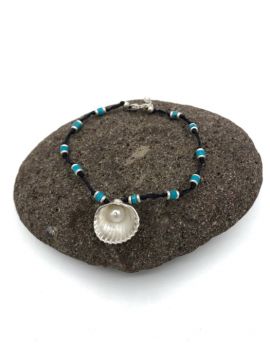 Silver Bracelet-Mussel and Pearl