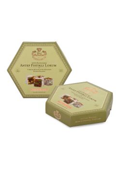 Cafer Erol, Double Roasted Pistachio Turkish Delight in Hexagonal Box