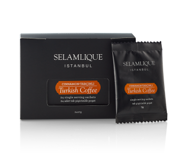 Selamlique, Cinnamon Turkish Coffee Sachets Packs of 24
