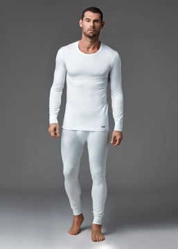 display zero collar long sleeve thermal underwear male single parent