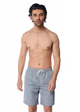 mıcro medium gray plain men's bathing shorts