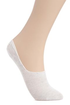 gray melange invisible socks