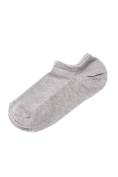 ec770 melange gray socks men's cotton short-GRM