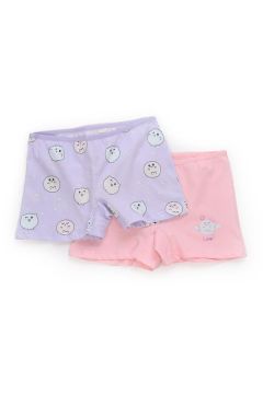 lilac pink girls cotton boxer emoji Empirme 2l