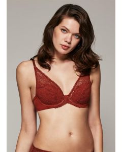 CINNAMON MOLLY BRAIN CUP TRIANGLE LACE SINGLE BRA