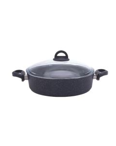 KARACA DARK STONE BIO GRANIT 26 CM LOW CASSEROLE POT