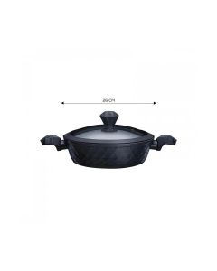 KARACA BIO DIAMOND ANTIBAKTERIYEL HANDLE LOW CASSEROLE 26CM 3,2LT