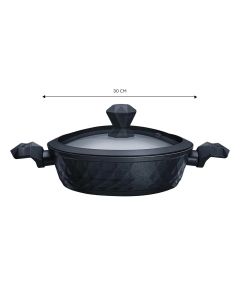 KARACA BIO DIAMOND ANTIBAKTERIYEL HANDLE LOW CASSEROLE 30 CM 5LT