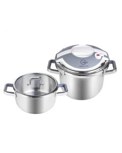 KARACA ORBİT 4+6 L PRESSURE COOKER SET WHITE