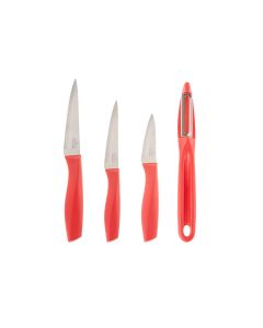 KARACA RED PEEL 4 PIECES KNIFE SET