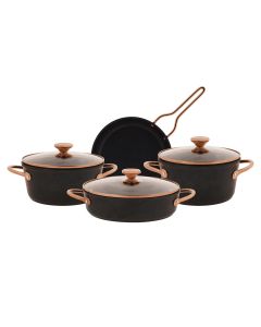 KARACA BIO DIAMOND POWER 7 PIECES COOKWARE SET ROSE GOLD