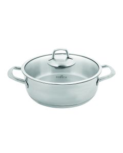 KARACA BIANCA 304 STEEL 24 CM LOW CASSEROLE