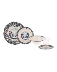 KARACA BLUE ILIAD 26 PCS BREAKFAST SET RND