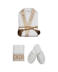 Prince Men's Singles Bathrobe Set - Cream - M