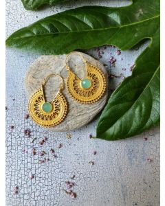 PITANE RICE RING CALCEDON EARRINGS