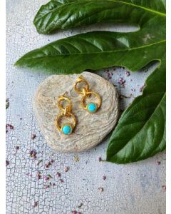 PITANE RICE TURQUOISE EARRINGS