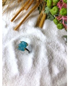 PITANE SILVER APATITE RING