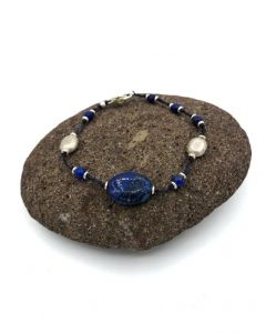 Silver Bracelet-Lapis