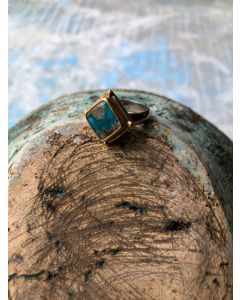 TURQUOISE RING PITANE SILVER