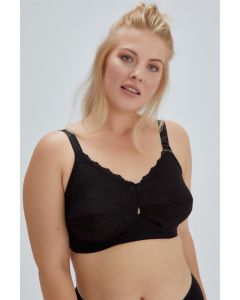 BLACK EXTRA MINIMIZER SINGLE BRA