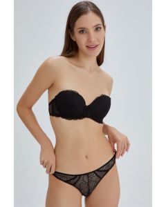 collectýon empty cup bra strapless black dream team