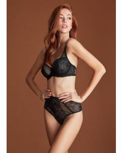 BLACK DREAM COLLECTION BALLET TRIANGLE BRA SET