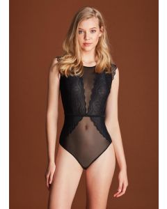 BLACK BARBARA BODYSUIT