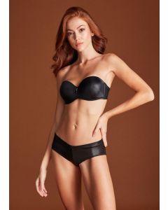 BLACK FIONA STRAPLEZ EMPTY CUP BRA SET