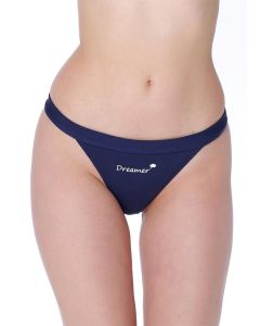 DARK BLUE COTTON DREAMER PRINTED BRIEF SLIP