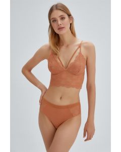 Vera cinnamon coated yarn BRALET