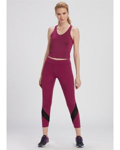 CHERRY CHIC LEG DETAILED SPORTS TIGHTS