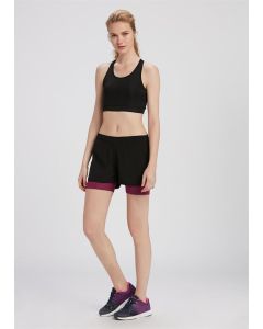 BLACK ACTIVE SPORTS WOMEN'S SHORTS