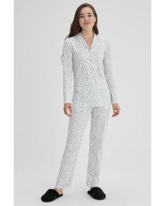 ECRU WOMEN'S COTTON SHIRT PAJAMAS SET