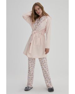 PINK WOMEN POLAR DRESSING GOWN