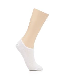 LIGHT BEIGE WOMEN KNIT SOCKET SOCKS