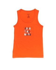 orange monster print combed boy athlete