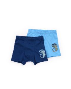 turquoise-blue crocodile printed 2-up boy boxer