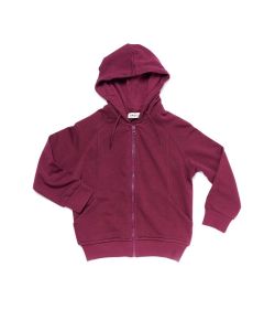 BURGUNDY HOODED KIDS SWEATSHIRT