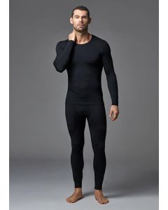 crew neckline, long sleeves single men thermal underwear top