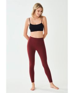 burgundy rallying women's tights