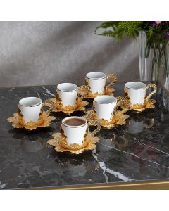 Damla Yaldız Turkish Coffee Cup Set - 6 Cups