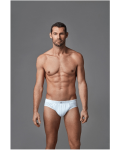 WHITE MERCERIZED MEN'S SLIP