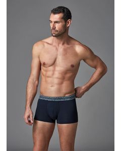 navy blue compact combed cotton men's boxer spider