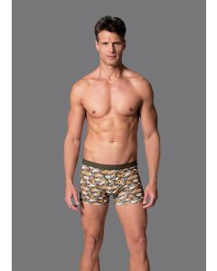 KHAKİ BROWN COMPACT CAMOUFLAGE BOXER