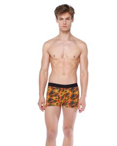 compact honeycomb orange khaki boxer