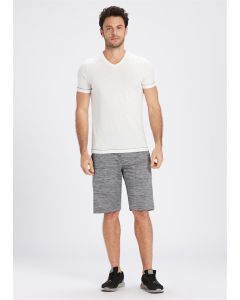 GRAY MELANGE MULINE RELAX SPORT MEN'S SHORTS