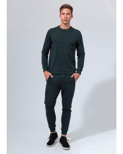 GREEN ZERO COLLAR RIBANA SWEATSHIRT