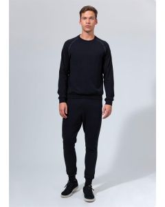 BLACK ZERO COLLAR SWEATSHIRT