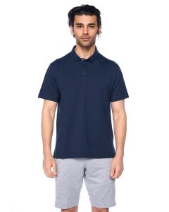 NAVY BLUE DGE11458 POLO COLLAR T-SHIRT-LC